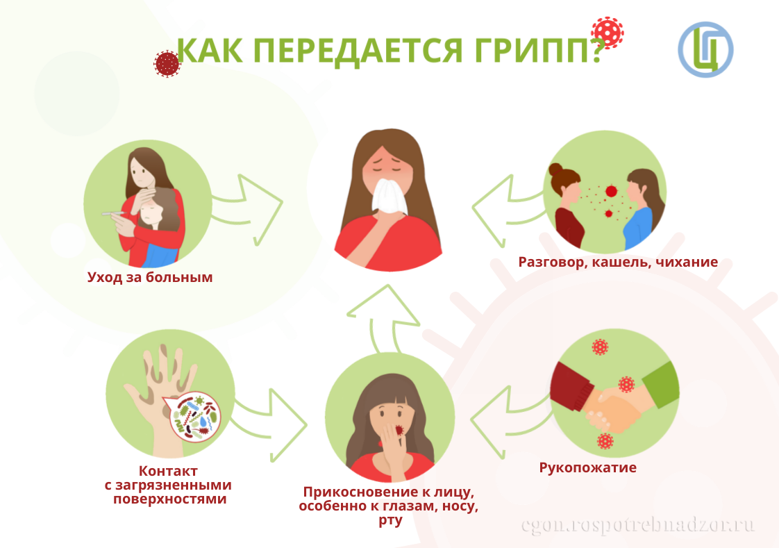 Как передается грипп 